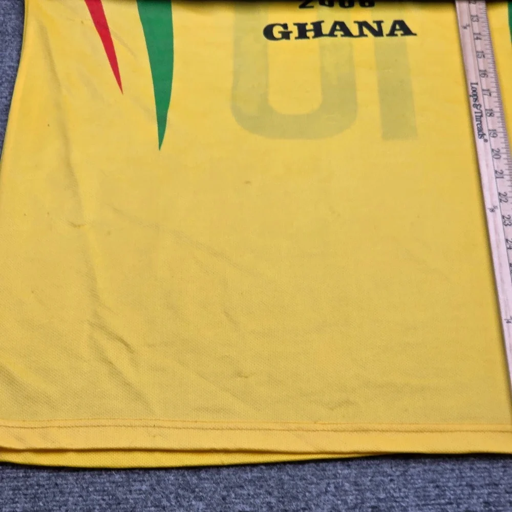 Vintage Ghana 2006 World Cup Soccer Jersey Adidas Stephen Appiah #10 Yellow XL - Picture 5 of 8